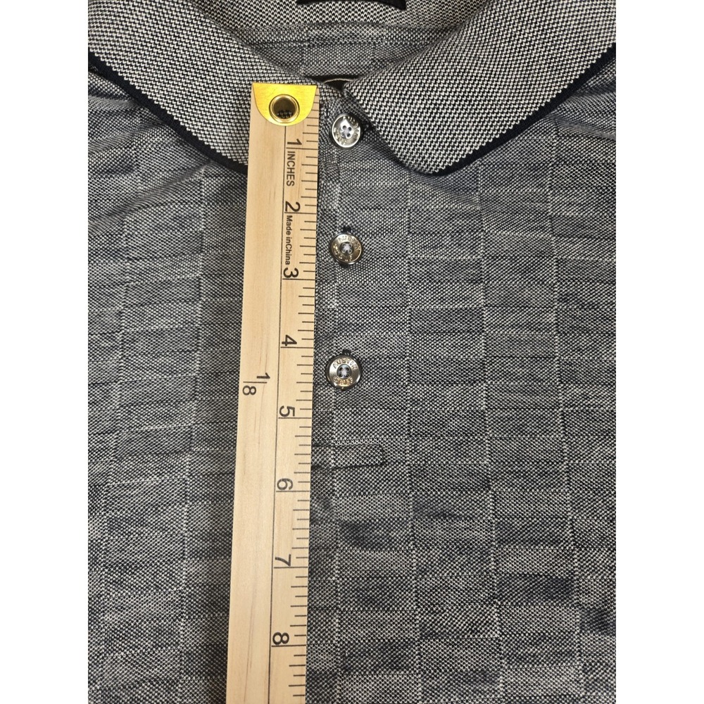Austin Golf Men's Tour Collection Polo Grey Size Large Short Sleeve Cool Skin - Picture 8 of 10